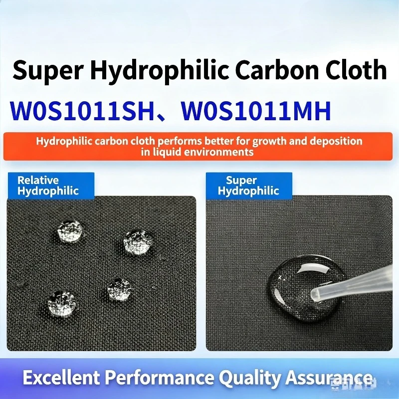 Lab CeTech Conductive GDL W0S1011SH SCC130UD Super Hydrophilic Carbon Cloth For PEM Fuel Cell Electrode Electrochemical Test
