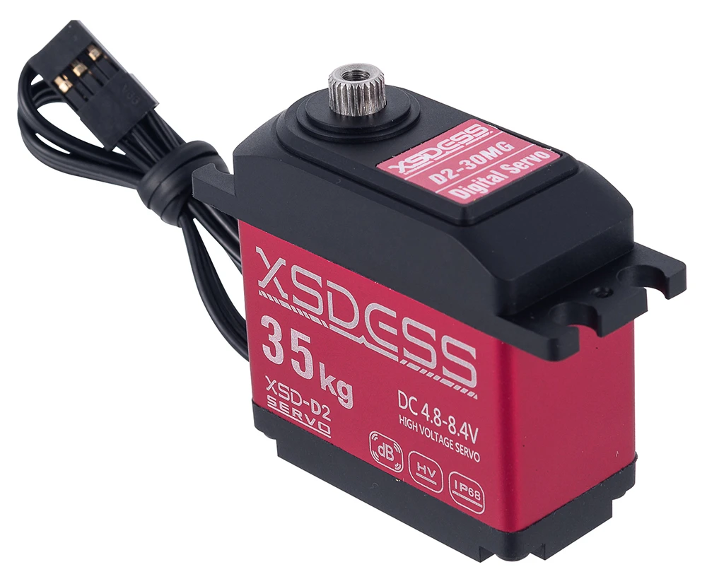 35kg Rc Servo Ip68 Metal Waterproof Servo For Rc 1/10 1/8 Traxxas Trx4 Axial Scx10 Yikong Crawler Car Robot Truck Robot Parts