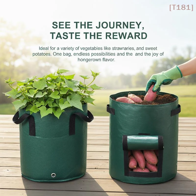[E] Garden Planting Bag, With Handles 3/5/7/10 Gallon , High Quality Garden Tools PE Plant Bag Vegetable Tomato Potato Flower