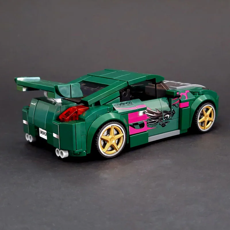 MOC-151905 New Classic NFSU350 Urban Sports Racing Car Building Block Model 341 Pieces Boys' Children's Birthday Toy Gift