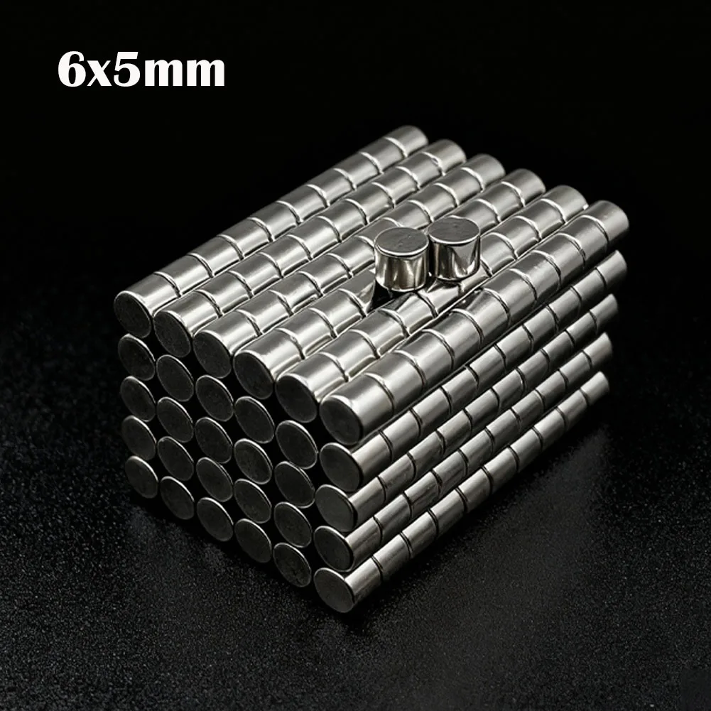 

10-200Pcs 6x5mm Super Powerful Round Magnet Neodymium Magnets N35 NdfeB Strong Magnet Permanent Magnetic Imanes Magnetic Sheet