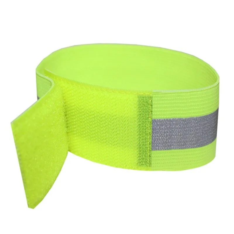 2 Stuks Reflecterende Bands Elastische Armband Polsband Enkel Been Bandjes Veiligheid Reflector Tape Bandjes Voor Night Joggen Fietsen Running