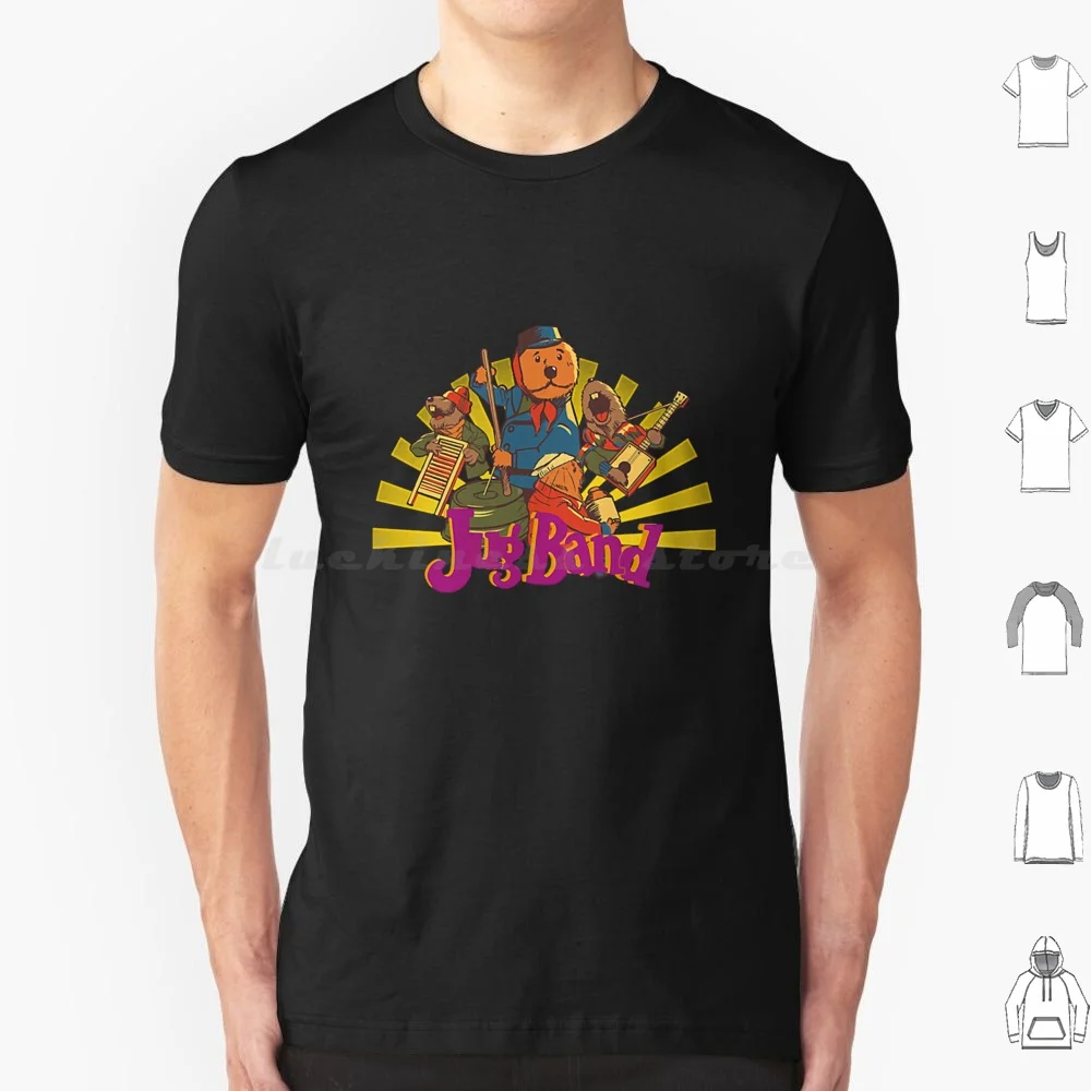 Jug Band T Shirt Big Size 100% Cotton Death Proto Punk Band From Detroit White Logo Mother Day Father Day Family Day Earth Day