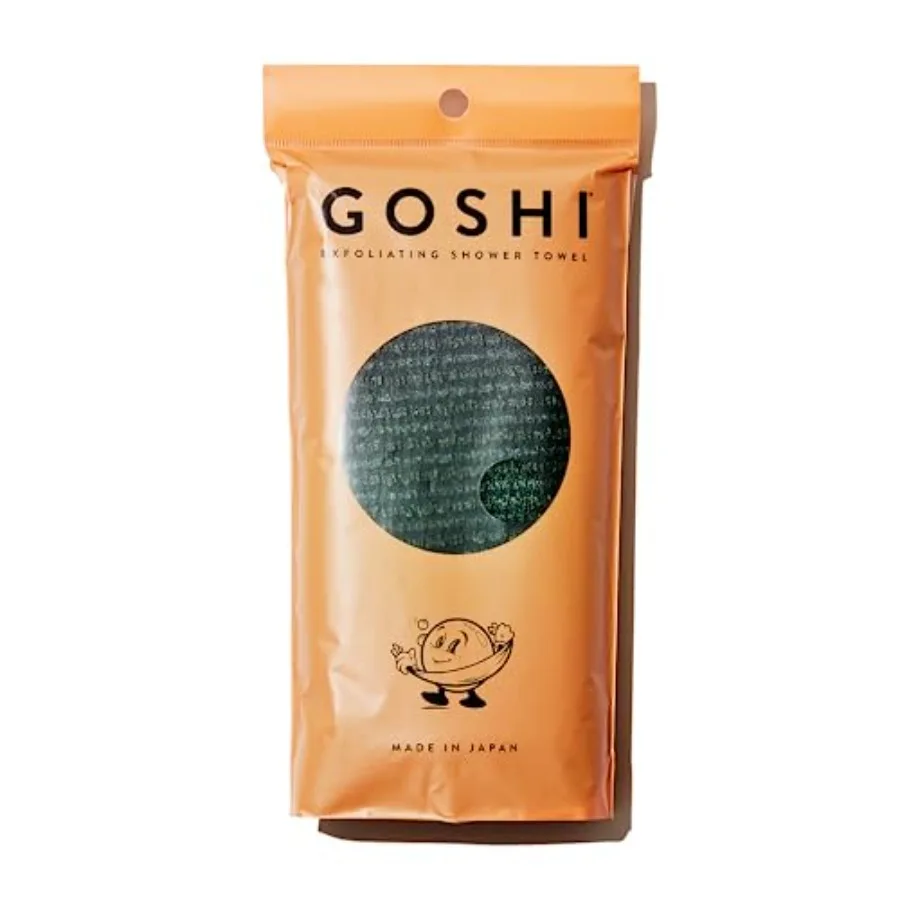 

Exfoliating Shower Towel - Rip-Resistant Exfoliating Washcloth for All Skin Types - Moss Green - Made in Japan