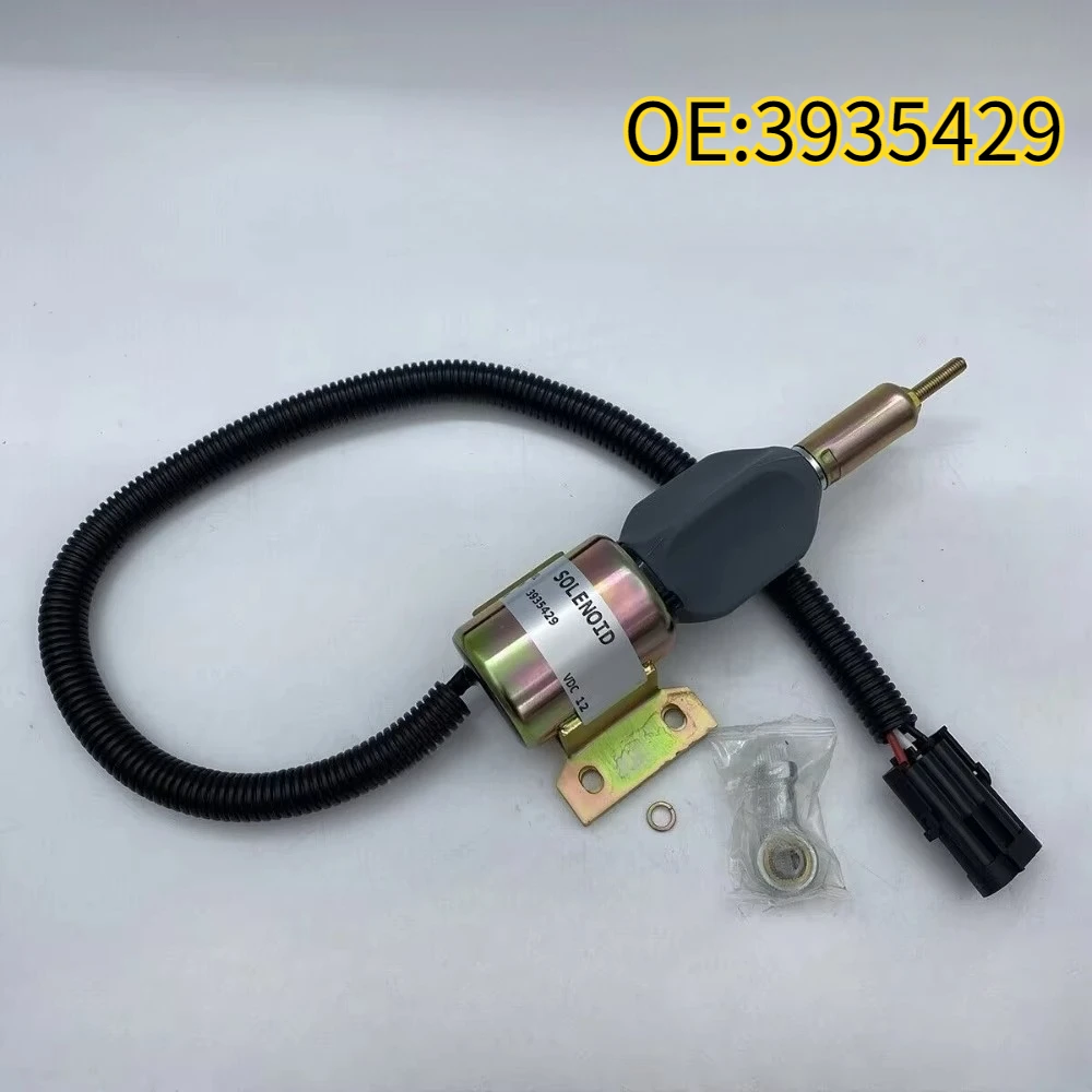 

High quality New For 3935429 12V Fuel Stop Solenoid for 6BT 5.9L 3935429,3935431