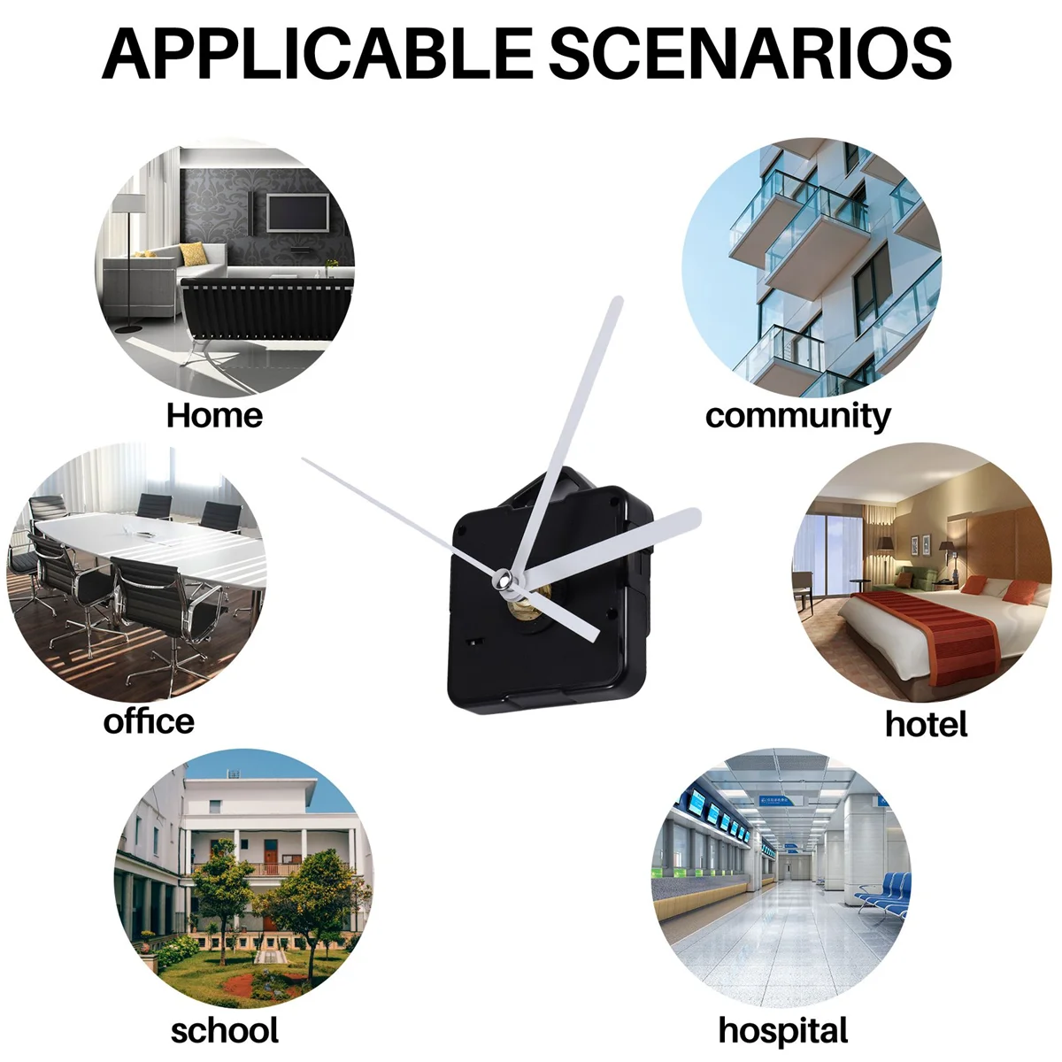حركة الكوارتز ساعة الحائط 1 حزمة استبدال ساعة الحائط إصلاح أجزاء آلية حركة البندول الكوارتز