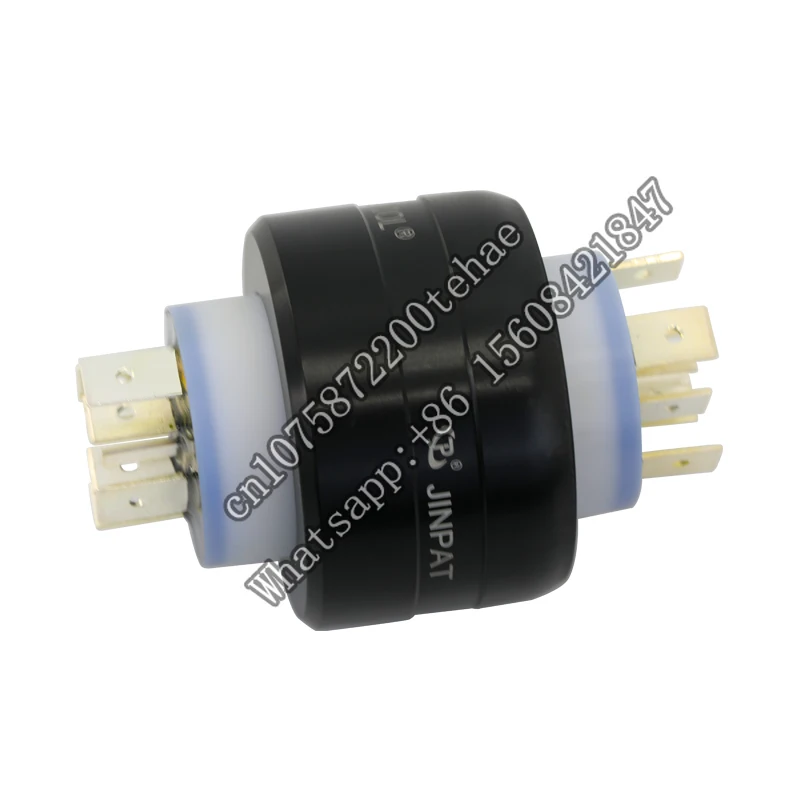 JINPAT 6 Poles Mercury Slip Ring With Special Sealing Materials Precious Metal Contacts Stable Connection