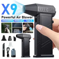 X9 300000RPM Violent Fan Powerful Air Blower Vacuum Dust Cleaner TypeC Charging Strong Wind Brushless Turbo Jet Blower Dryer