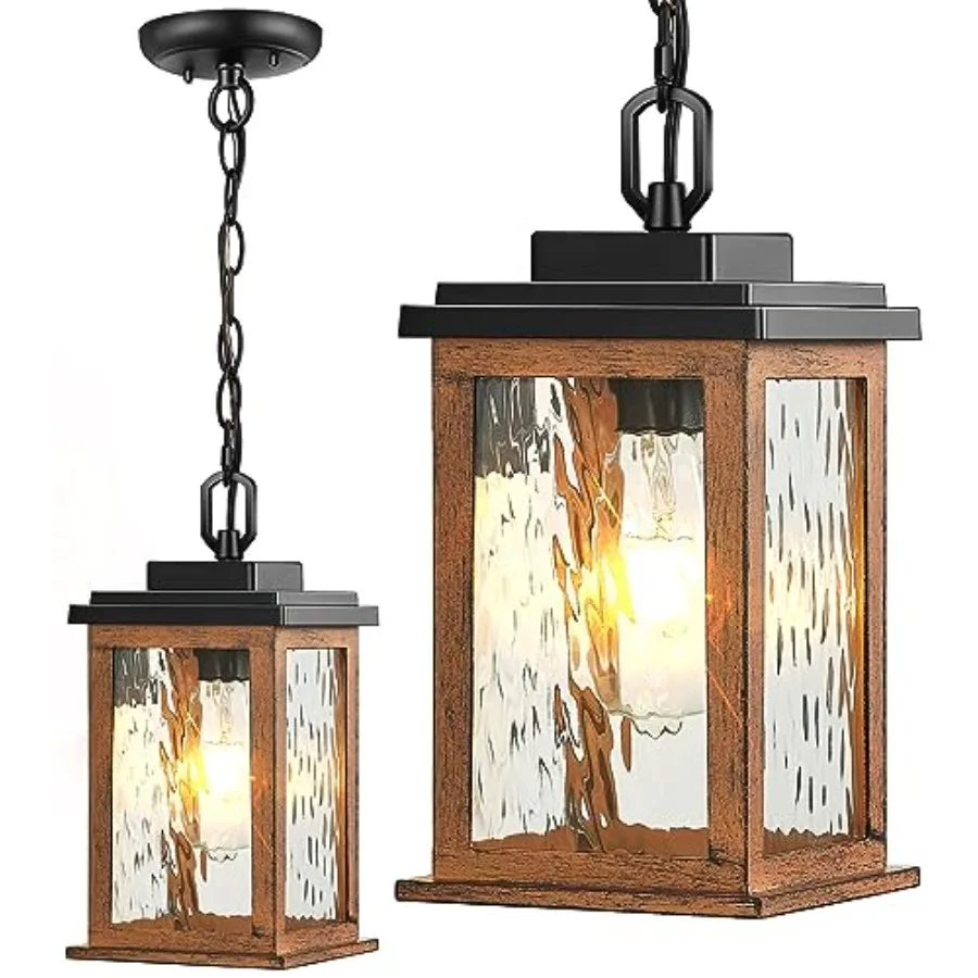 Outdoor Pendant Light Fixtures Outside Hanging Lights Lantern Outdoor Ceiling Lights for Porch with Waterproof Aluminum Porch L