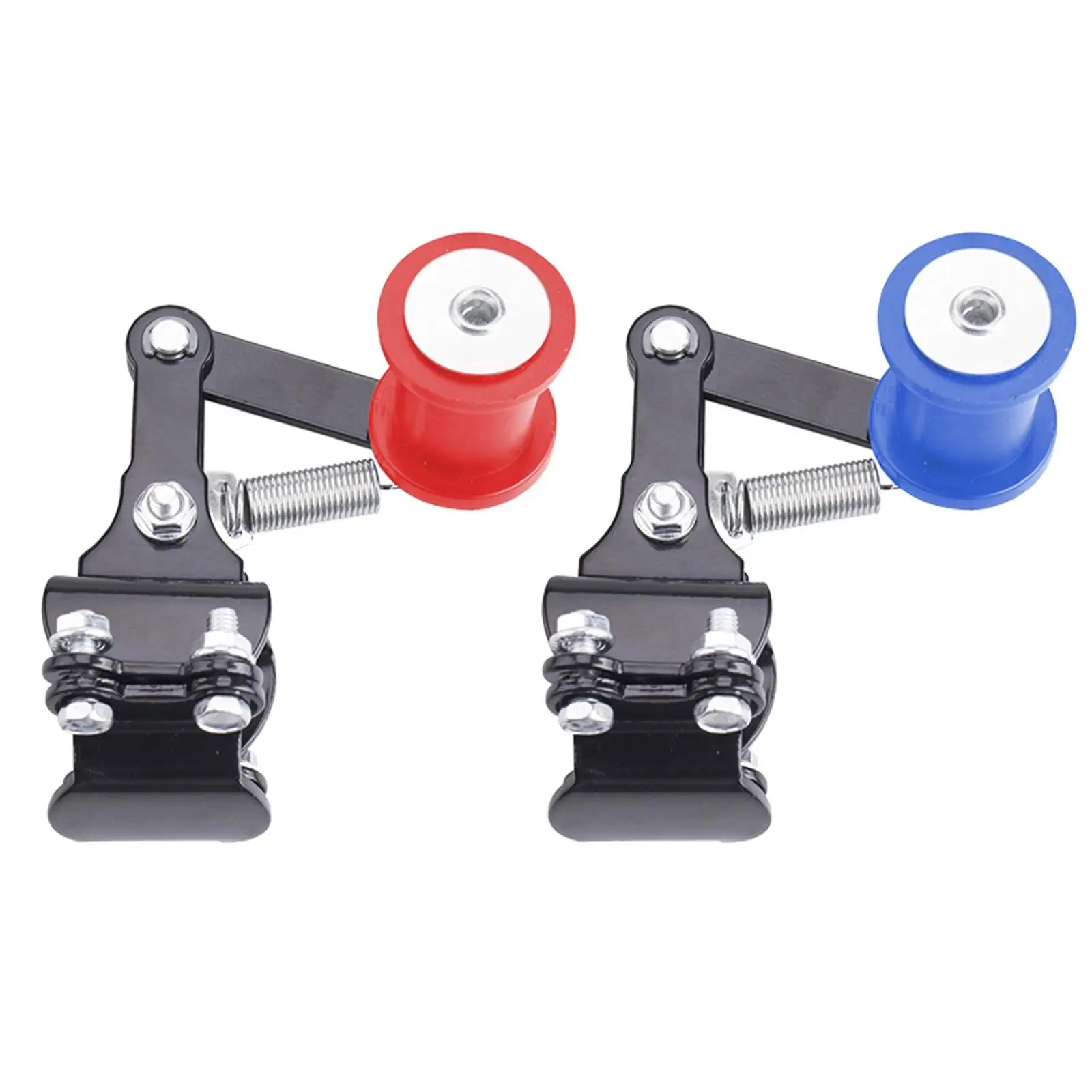 Spring Loaded Motorcycle Chain Adjuster Iron Roller Tool for Dirt Bike Chain Alignment and Maintenance