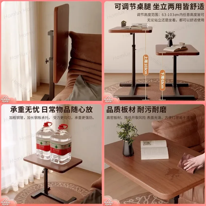 for Bedside Table Household Folding Small Simple Movable Lifting Desk Study Workbench Computer