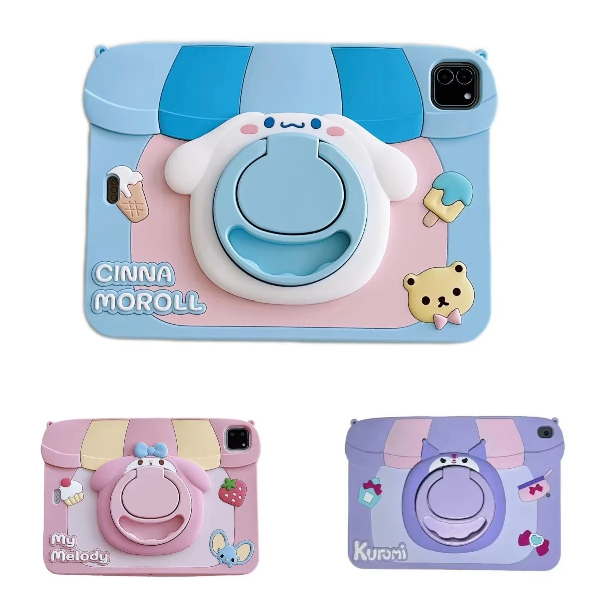 Милый чехол для планшета Cinnamon Melody Kuromi Roll для Ipad 10,2 7th 8th 9th 10th Gen Air 3 4 5 10.9 Pro 11 12,9 дюймов Mini 6 9,7 Мягкий Милый чехол для планшета Cinnamon Melody Kuromi Roll для Ipad 10,2 7th 8th 9th 10th Gen Air 3 4 5 10.9 Pro 11 12,9 дюймов Mini 6 9,7 Мягкий