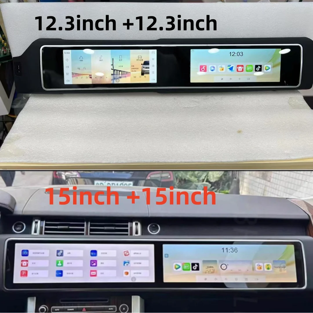 شاشة مزدوجة أندرويد لاند رينج روفر فوغ L405 2013-2019 / سبورت 2014-2017 راديو السيارة السيارات مشغل وسائط متعددة ستيريو #5