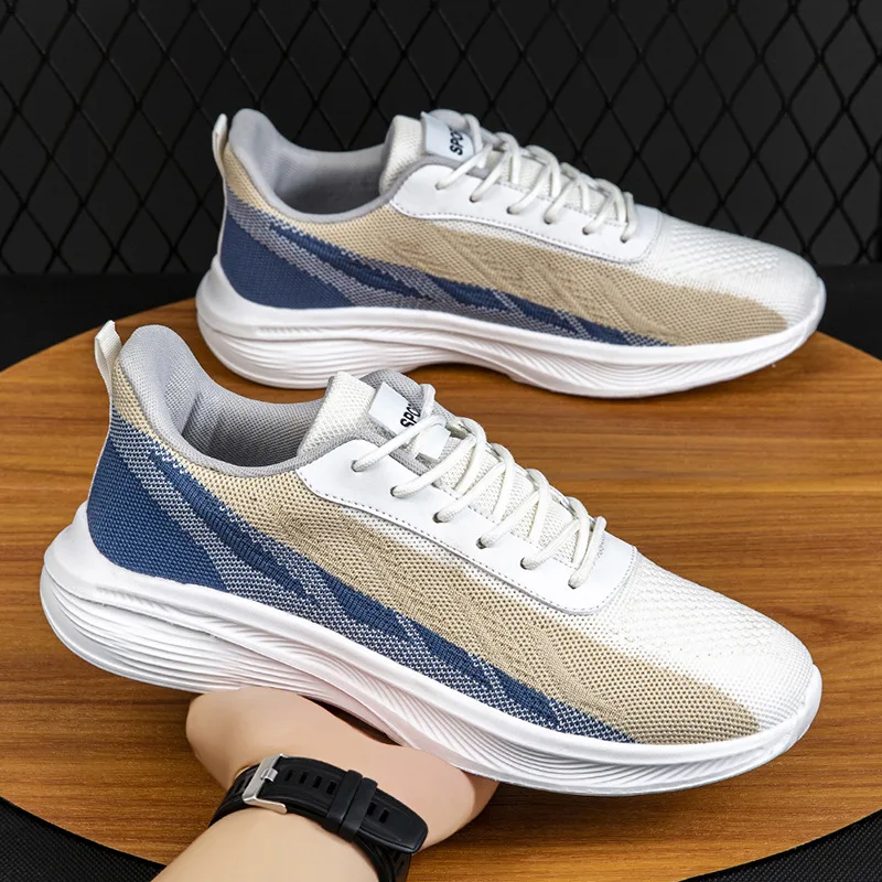 

Men's shoes Breathable, comfortable, large-sized mesh shoes for running, sports, casual, and trendy mesh shoes