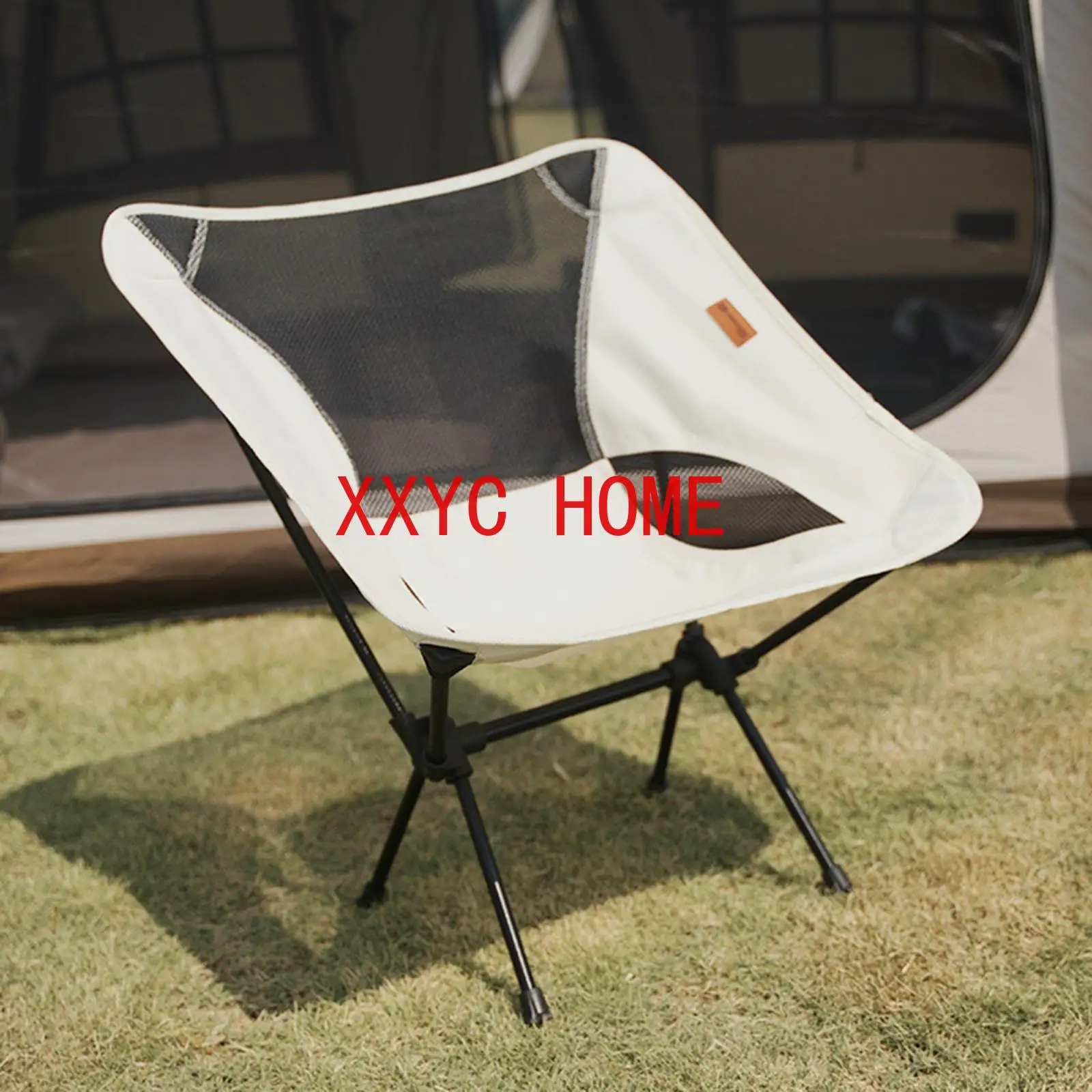 Ultra-light Folding Moon Chair Portable Compact Outdoor Lounge Chair with Storage Pocket for Multifunctional Lounge Chair