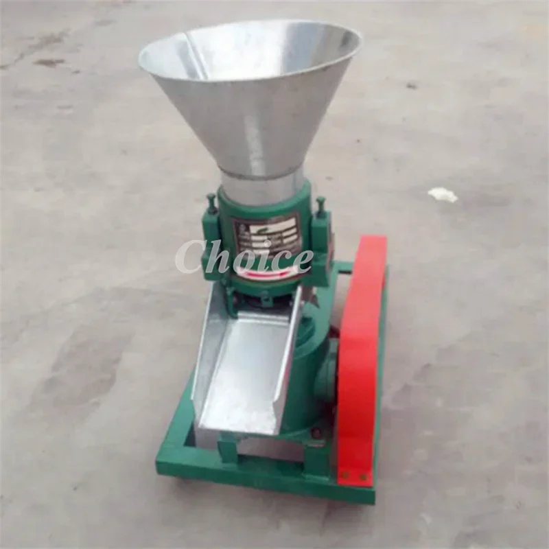 Single-Phase 220v Electric Fish Feed Pellet Granulator Machine Grass Powder Straw Granulator For Animal Husbandry