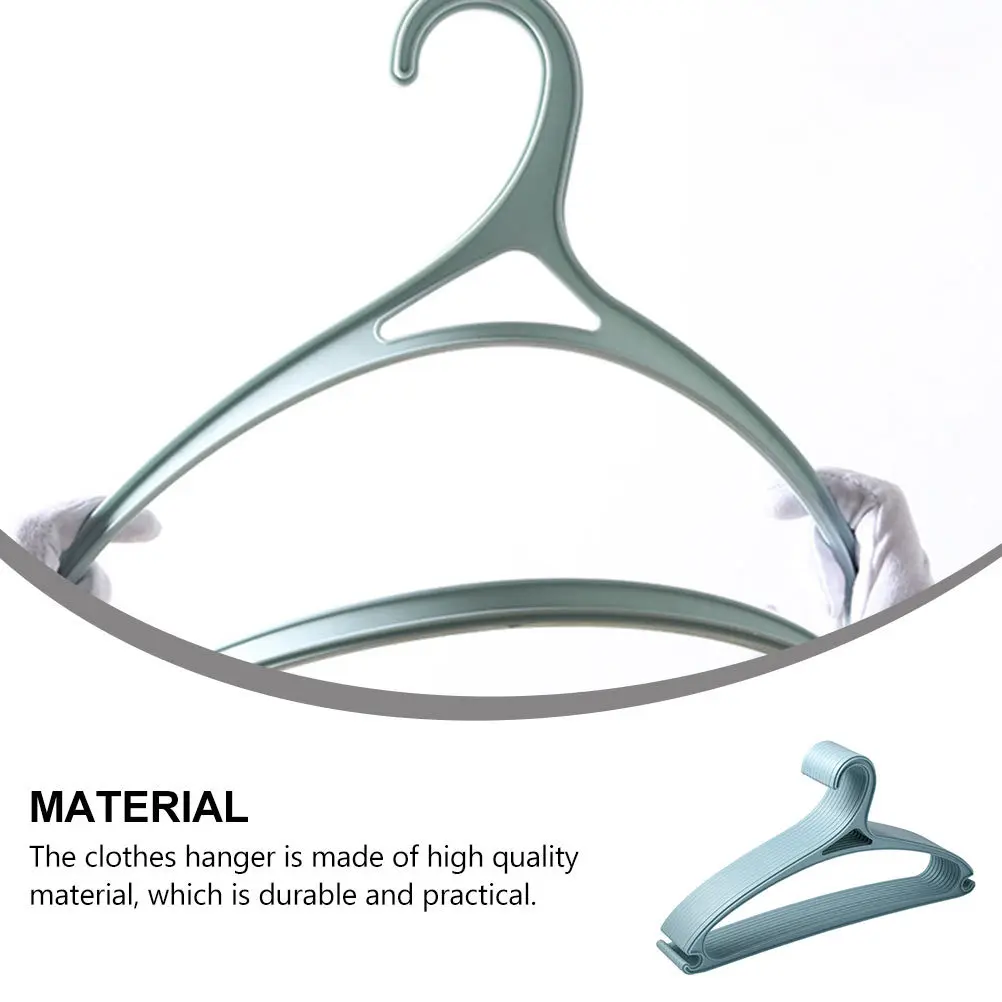 

10pcs Non-Skid Clothes Hanger Plastic Wardrobe Storage Hanger For Balcony Drying Rack Organizer Holder