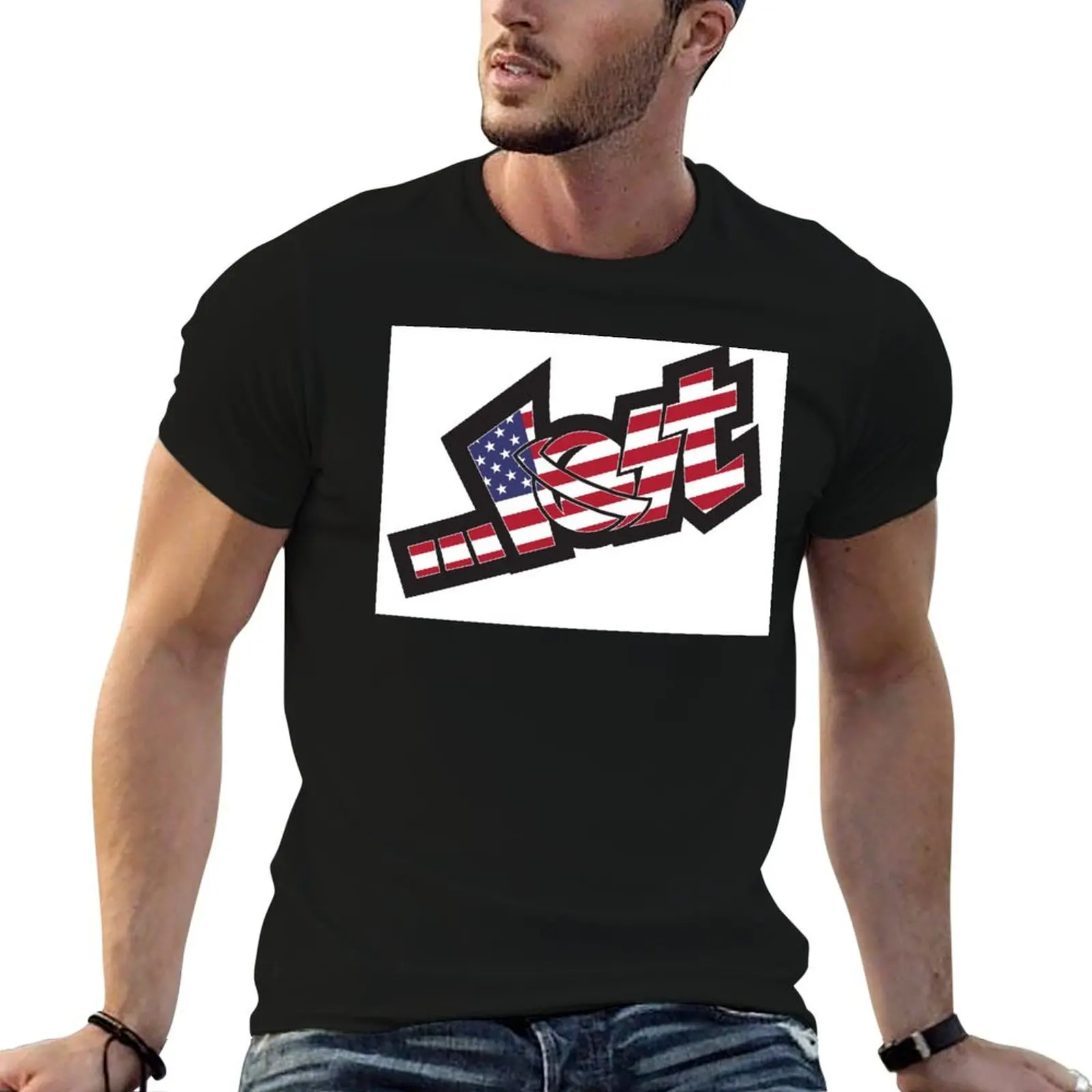 

Lost Surfboards Lost American Flag Lost Mayhem Surf T-Shirt summer tops tops oversized t shirt men