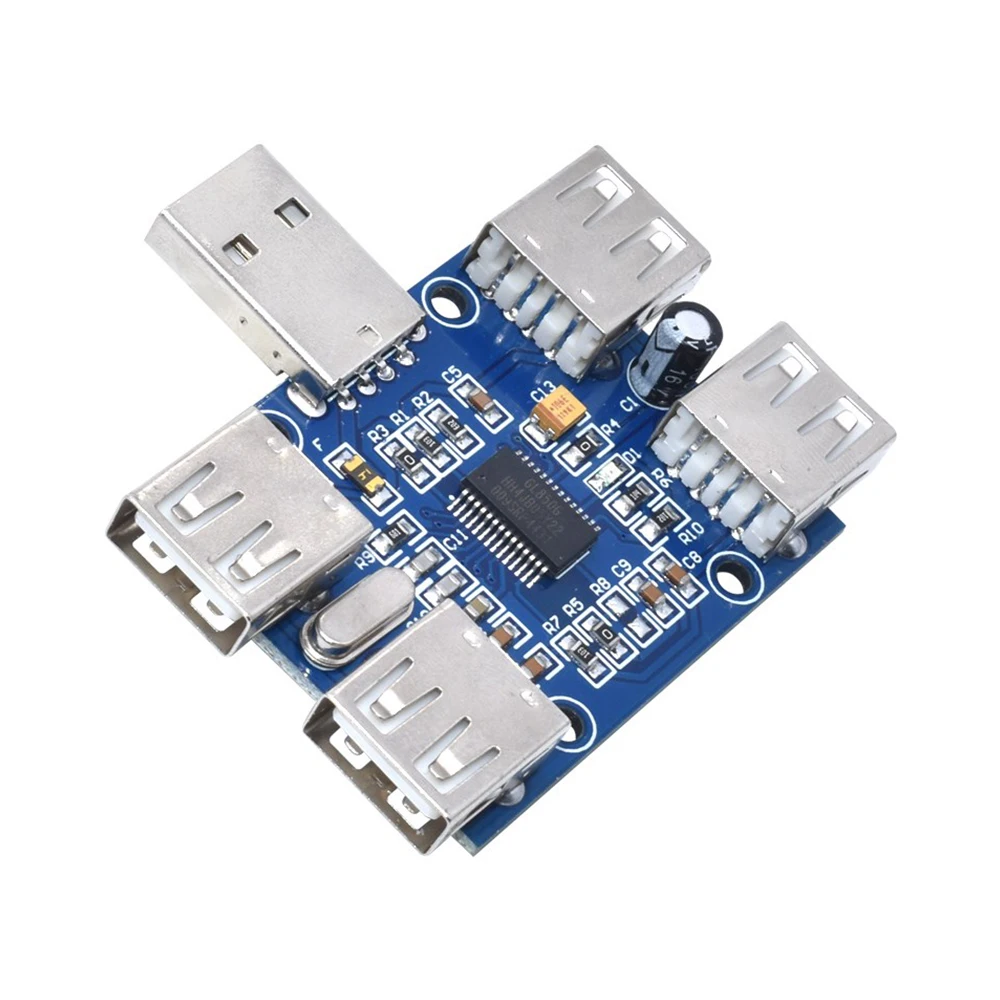 DC 5V USB HUB USB2.0 Hub Concentrator 4-Female USB Expansion Board Module Four USB Expansion Interface 4-port Controller