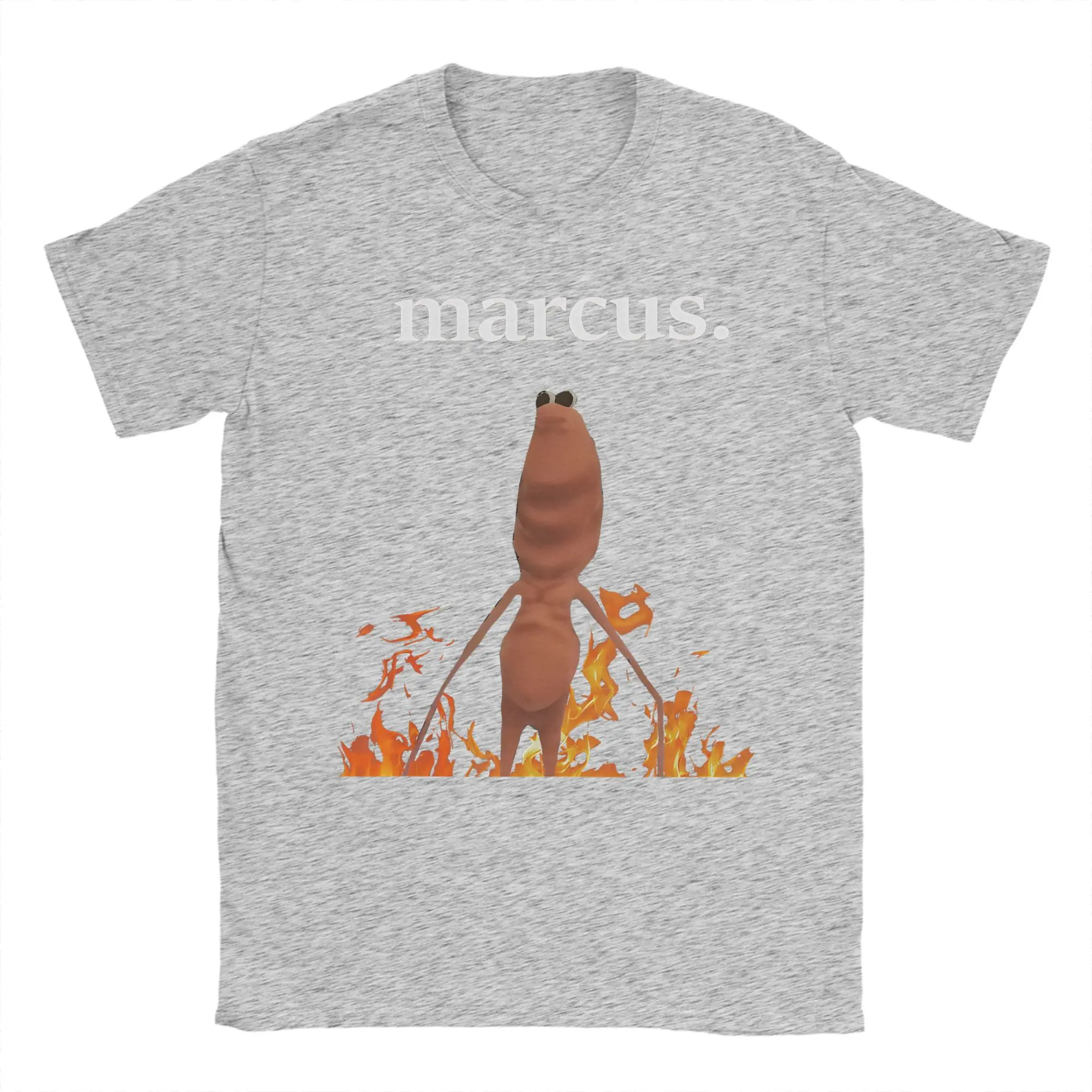 الرجال النساء خمر ماركوس الدودة تي شيرت الملابس القطنية مضحك قصيرة الأكمام Crewneck تي شيرت تي شيرت مطبوع #2