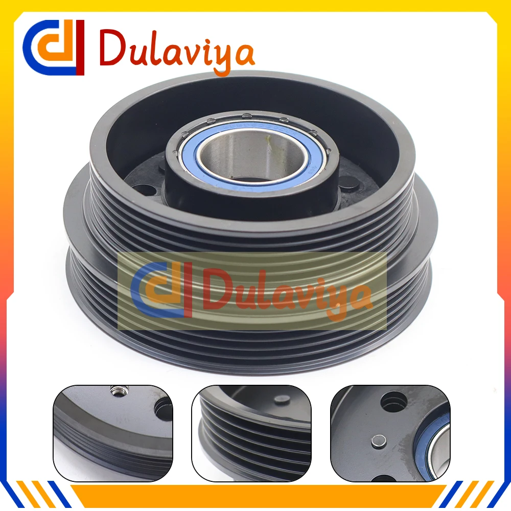 1K0820808C A/C AC Compressor Clutch Pulley For VW Beetle Golf Jetta R32 Passat Rabbit Audi 1K0820859G 1K0820808G 198567 2008688
