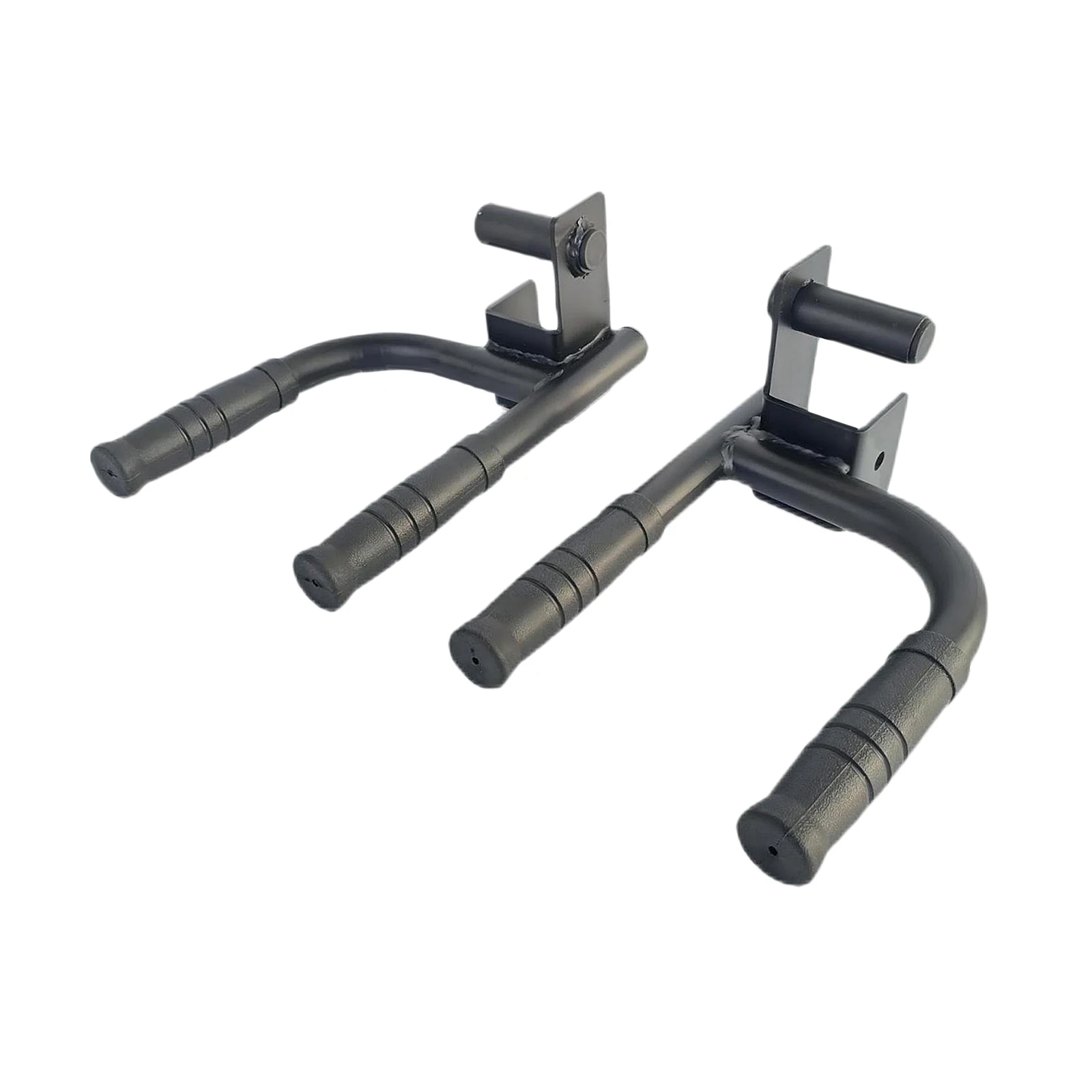 2 Pieces Dip Bar Barbell Rack Holders Easy to Install Chest Training Pull up Push Up Grip Handles Heavy Duty Gym Sports