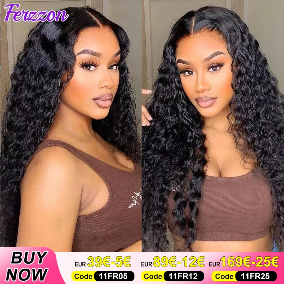 Deep Wave Human Hair Wigs Pre Plucked With Baby Hair 180 Density 13x4 13x6 Lace Front Human Hair Wigs 4x4 Lace Closure Wigs 3 Days Delivery France