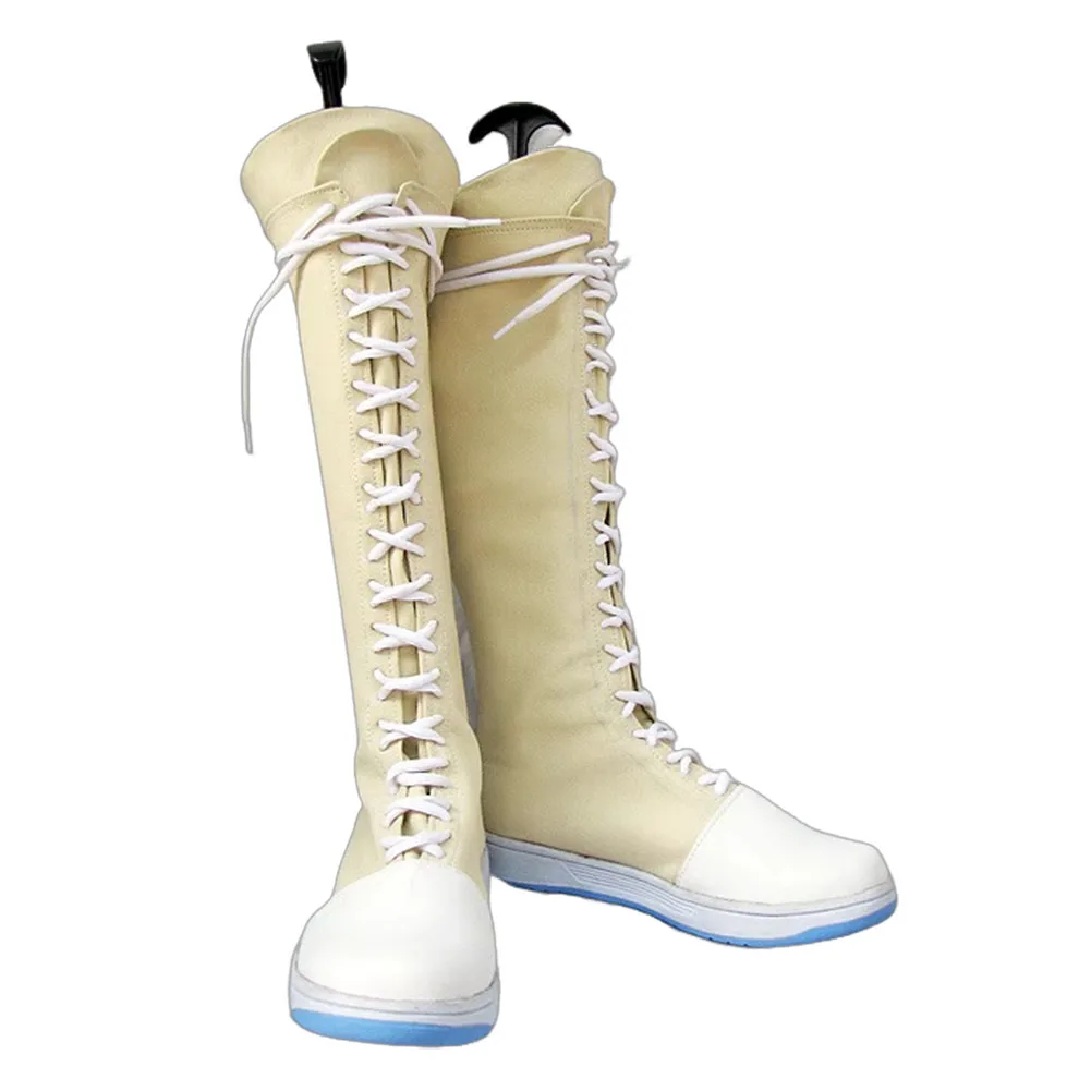 Halloween Yuffie Kisaragi Scarpe Cosplay Stivali Uomini adulti Donne Gioco di ruolo Calzature Costumi per feste Accessori personalizzati su fantasia