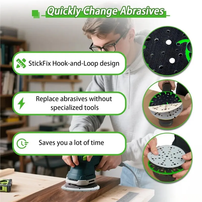 

Сменные шлифовальные диски CYCLI для Festool RO 150 FEQ, 6-дюймовая шлифовальная подушечка, подложка для шлифовальной машины