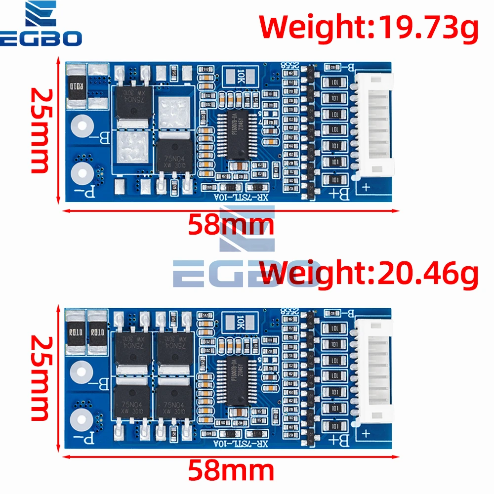 7S 5A/10A 3.2 فولت/22.4 فولت Lifepo4 بطارية ليثيوم فوسفات الحديد BMS مع لوح حماية بطارية ليثيوم متوازن مع كابل