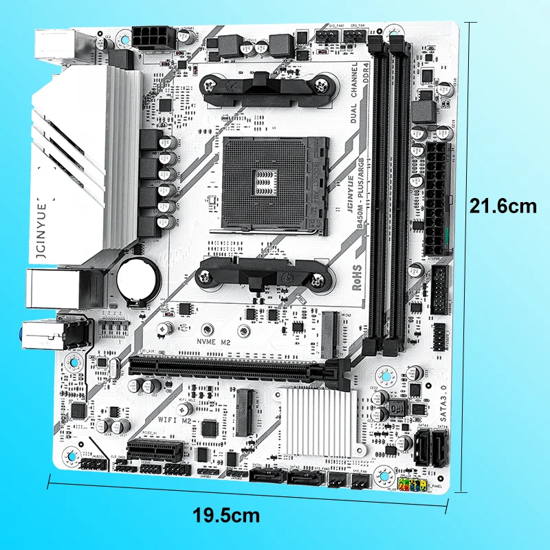 1PC B35/B45 Series PC Motherboard AMD ITX/M-ATX Size M.2 NVME DDR4 Dual Channels 4*Sata 3.0 USB Motherboard For Home Gaming - view 3