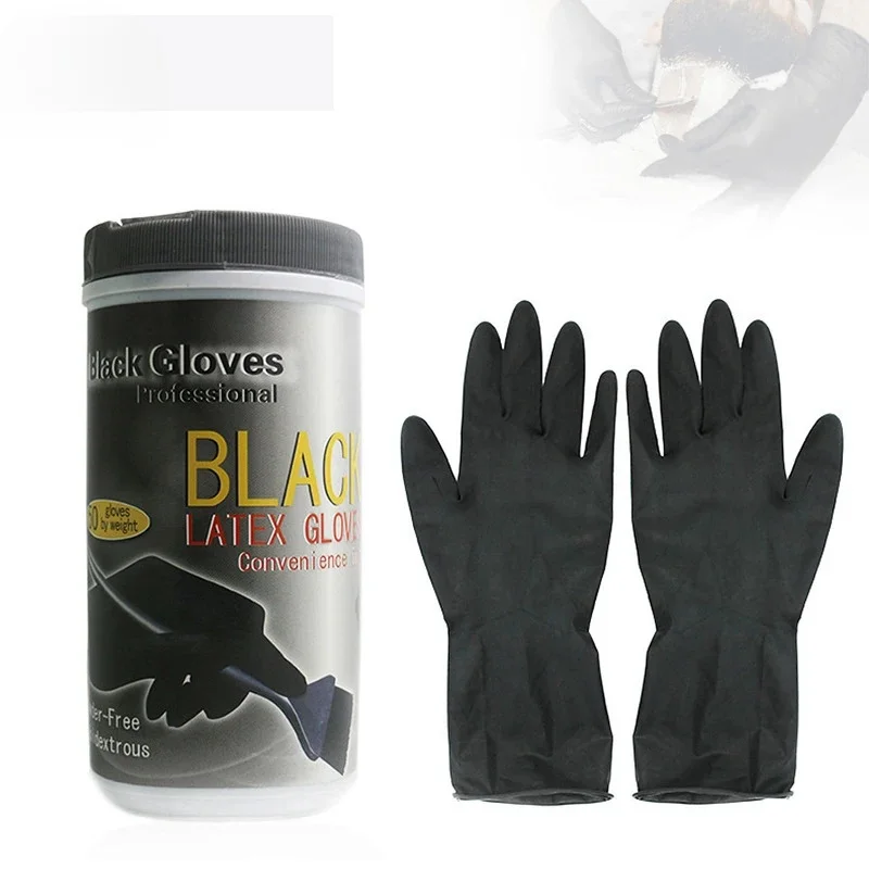 Salon Hairdressing Hair Colouring Rubber Gloves Durable Reusable Durable Non-Slip Dying Hair Styling Good Elasticity Gloves Tool