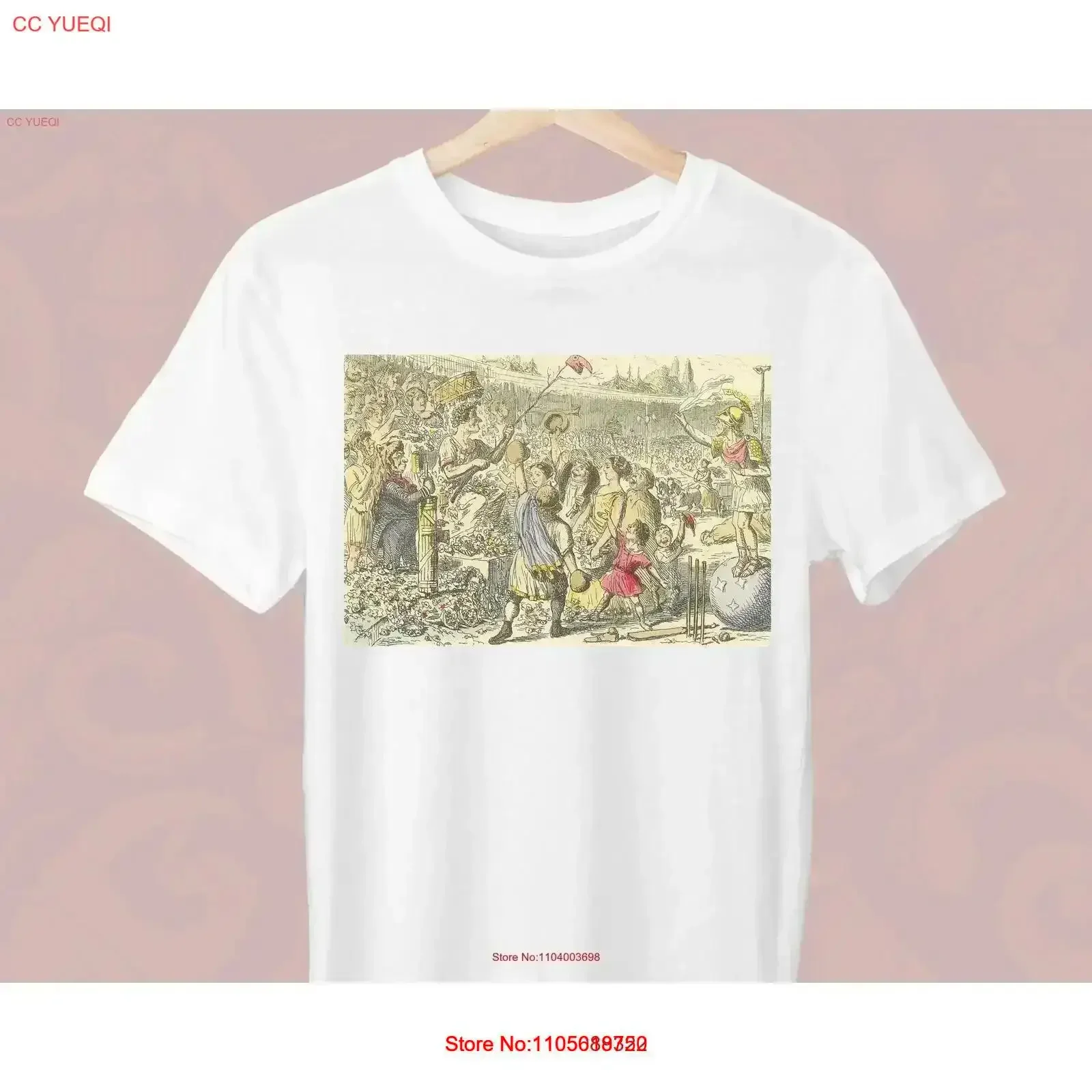 Flaminius restoring Liberty to Greece at the Isthmian Games John Leech T Shirt Greek for a Stylish vintage Washed fashion