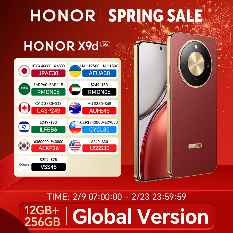 

Новая глобальная версия смартфона HONOR X9d 12 ГБ + 256 ГБ 5G 6,79 дюйма, AMOLED-экран 120 Гц, 108 МП, основная камера AI, 8300 мАч, 66 Вт, дополнительная зарядка