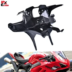 Motorcycle Real Carbon Fiber Headlight Holder Cowling Front Lamp Bracket Fairing for DUCATI Panigale V4 V4S 2018-2023