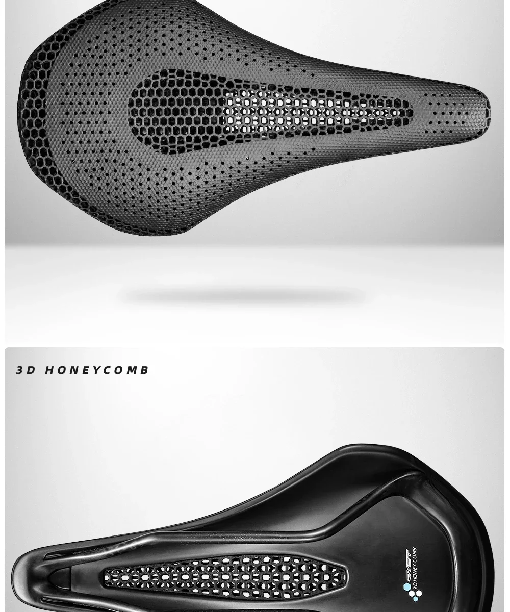 RYET Ultra Vollcarbon 3D-gedruckter Fahrradsattel, 205 g, hochmodulare Carbonbasis, 7 x 10 mm Schienen-Aussparung für Rennrad, MTB, Gravel – Detail 13