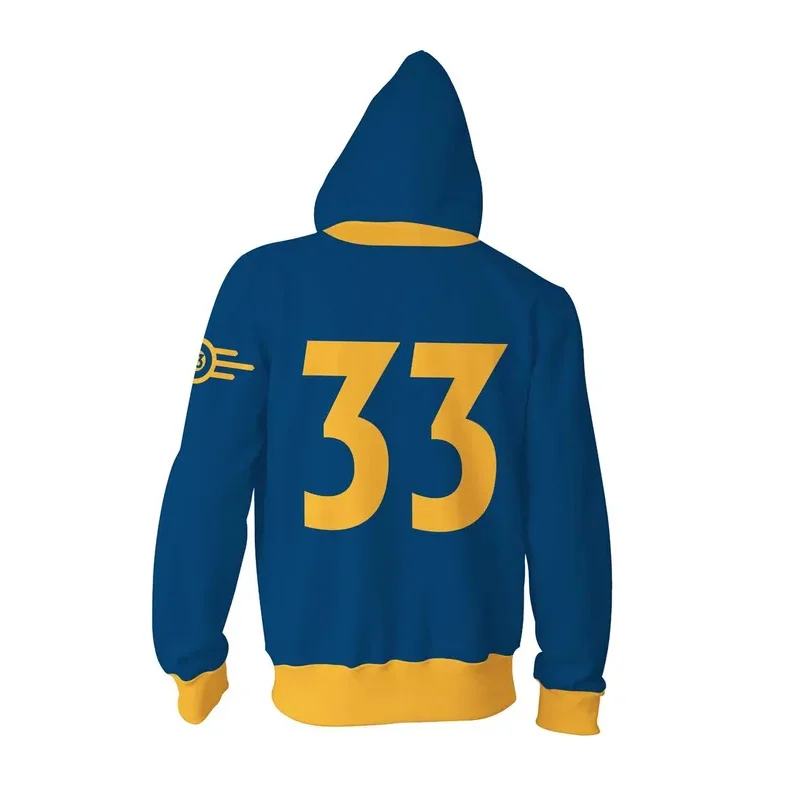 

25COSUnisex 2024 TV Adult Vault 76 Dweller Толстовка с капюшоном Fall TV Vault 33 Out Люси Люси Косплей Толстовка Куртка на молнии