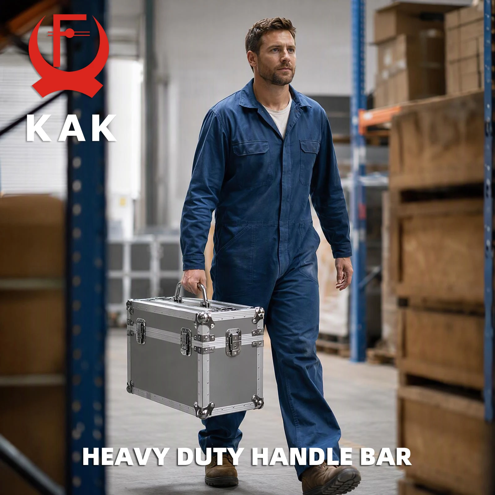 KAK 2PCS Stainless Steel Pull Handles Heavy Duty Toolbx Handle 80KG Aviation Case Pull Wooden Box Handle Bar Furniture Hardware