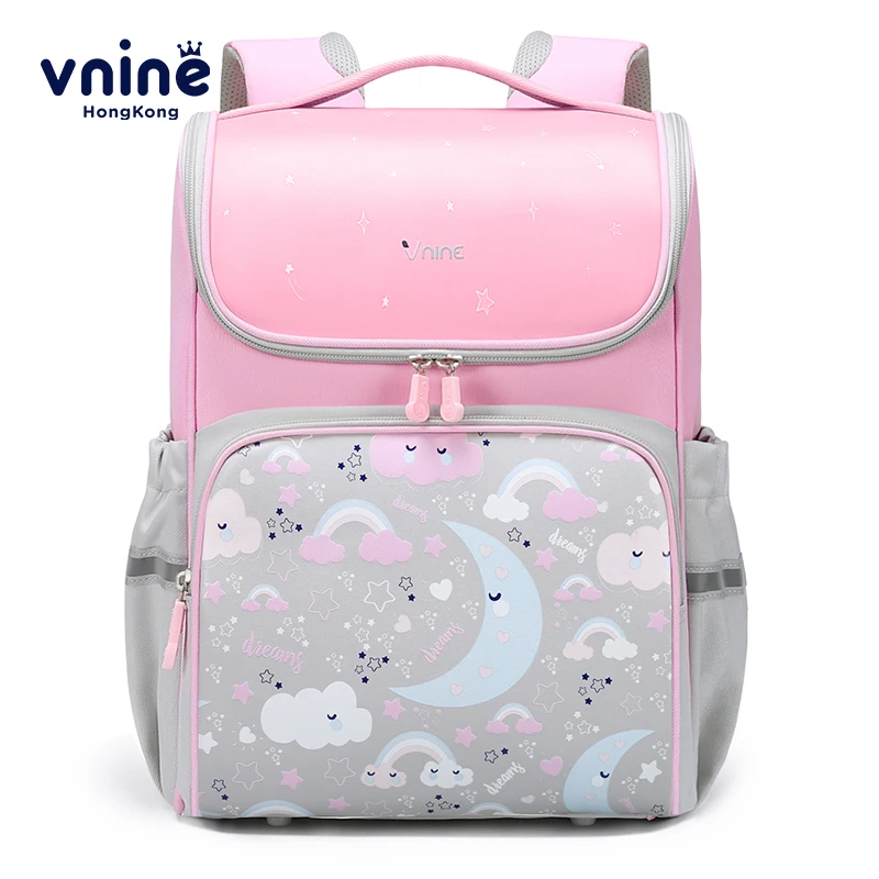 

V.NINE School Bags for Girls Pink Color Primary Child School Backpacks Schoolbag Boys 1 Class Back to School 6-9 Years Back Pack