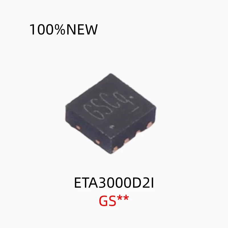 (20 Pieces) 100% New Eta3000D2I Silk Screen Gs** Package Dfn-8 Battery Management Chip Ic