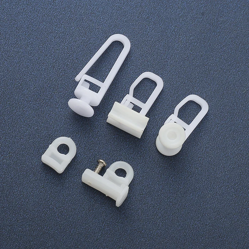 Curtain Track Hooks Hanging Rings Silent Pulleys Round Rod Pulleys 10pcs