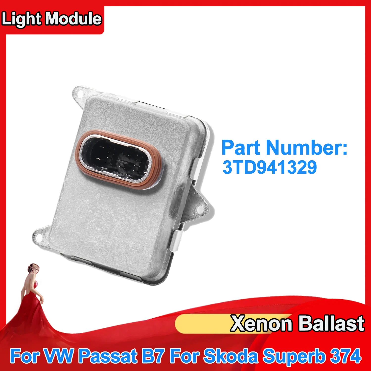 3TD941329 HID Xenon Headlamp Ballast Control Unit Module for Volkswagen Passat B7 for Skoda Superb 374