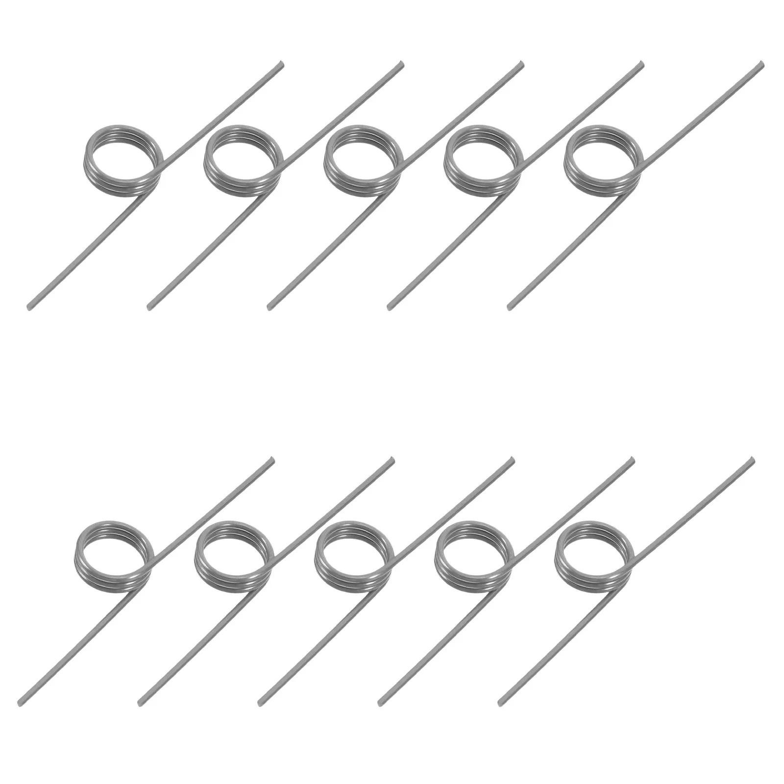 10Pcs Storage Bucket Torsional Spring Replacement Flexible Stable Wire Springs for Garbage Can Lid Trash Bucket Repair Use