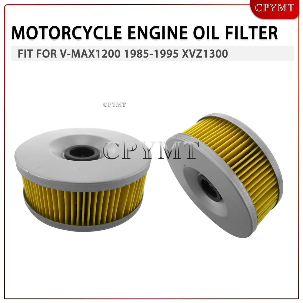 

1pcs Oil Filter Fit for Venture Royale XVZ 1200 1300 83-93 Vmax 1200 85-95 XS750 XS850 XS1100 76-84 XJ1100 Maxim 1982