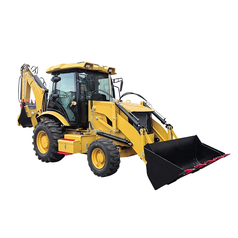 Customized Cost Effective Backhoe Loader Small Compact Digger Front Loader 4WD for Agricultural Municipal Construction Projects