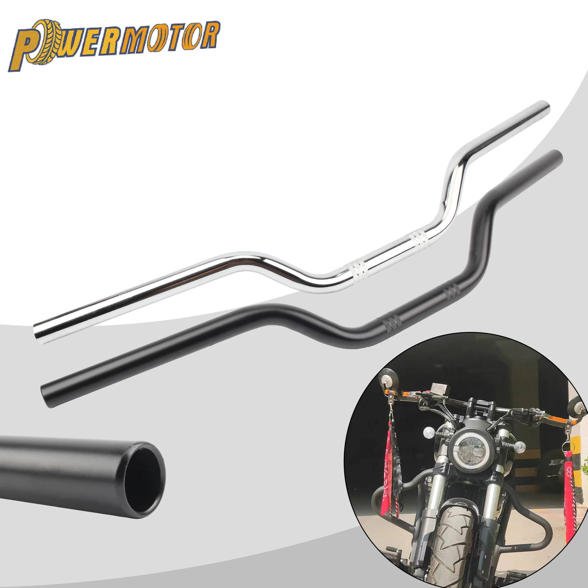 Motorrad 22mm 25mm Universal Bar Lenker 675mm Tracker Stil Cafe Racer Geändert Für Honda Yamaha Suzuki Harley zubehör