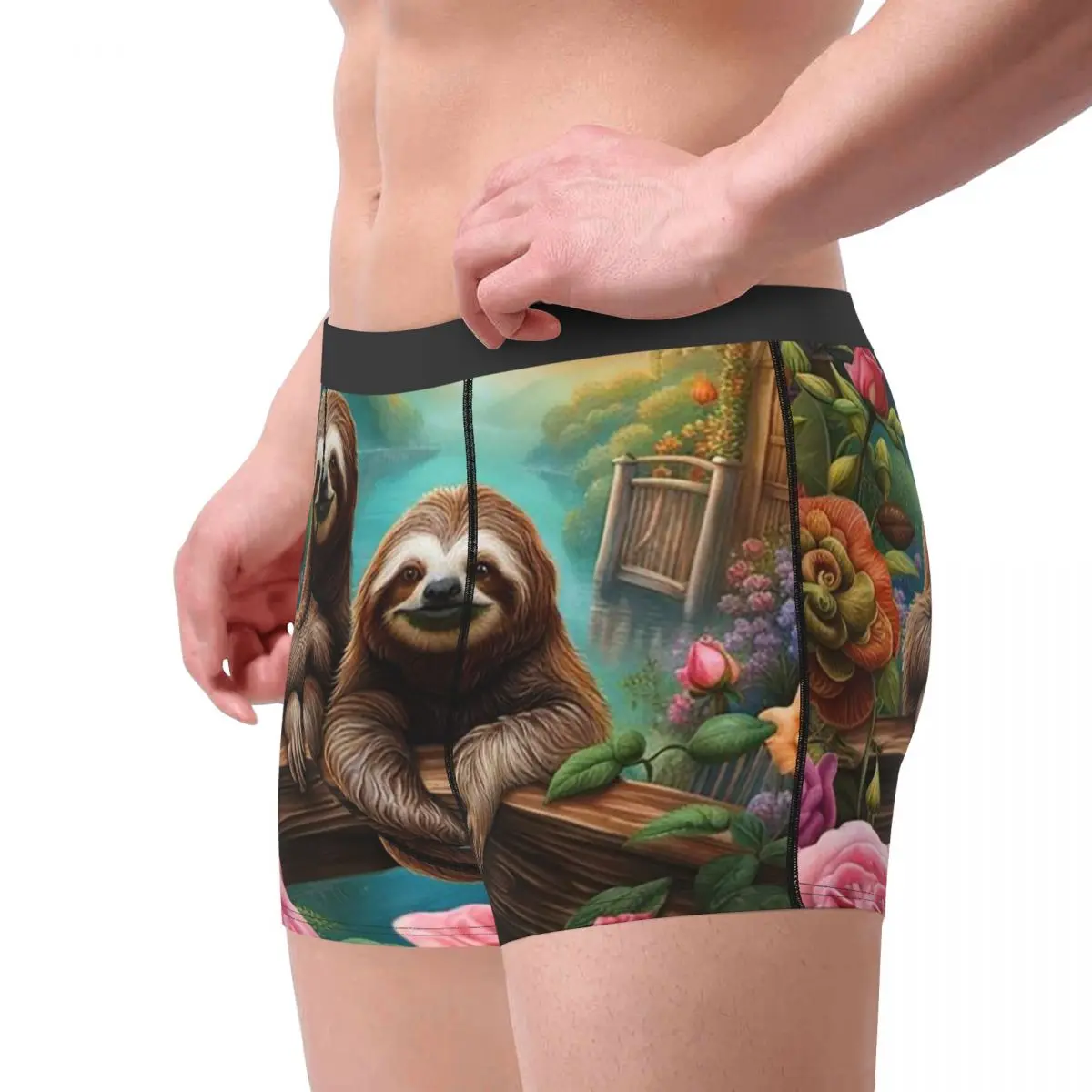 الملاكم السروال السراويل جميل الكسل طباعة سراويل الرجال ملابس داخلية جيدة التهوية ل أوم رجل صديقها هدية