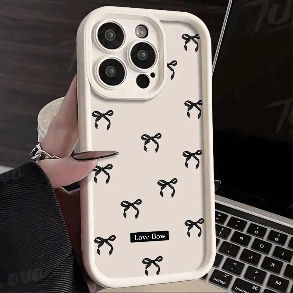 Black Butterfly Festival Print Phone Case For iPhone 16 15 Pro Max 14 13 12 11 X XS 14 15 Plus 12 13 Mini Shockproof Soft Cover