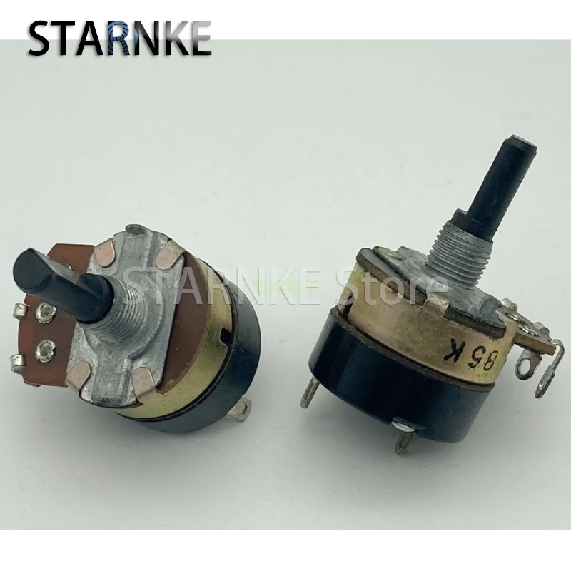 3PCS WH138 Type Single With Switch Potentiometer B5K D Shaft Length 20MM Dimming Speed Adjustment Desk Lamp Dimming