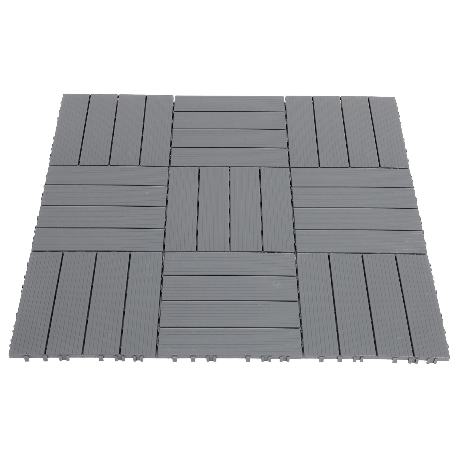 Azulejos duraderos impermeables para cubierta exterior, suelo de madera de plástico, suelo entrelazado para Patio, balcón, jardín, patio trasero, suelo junto a la piscina